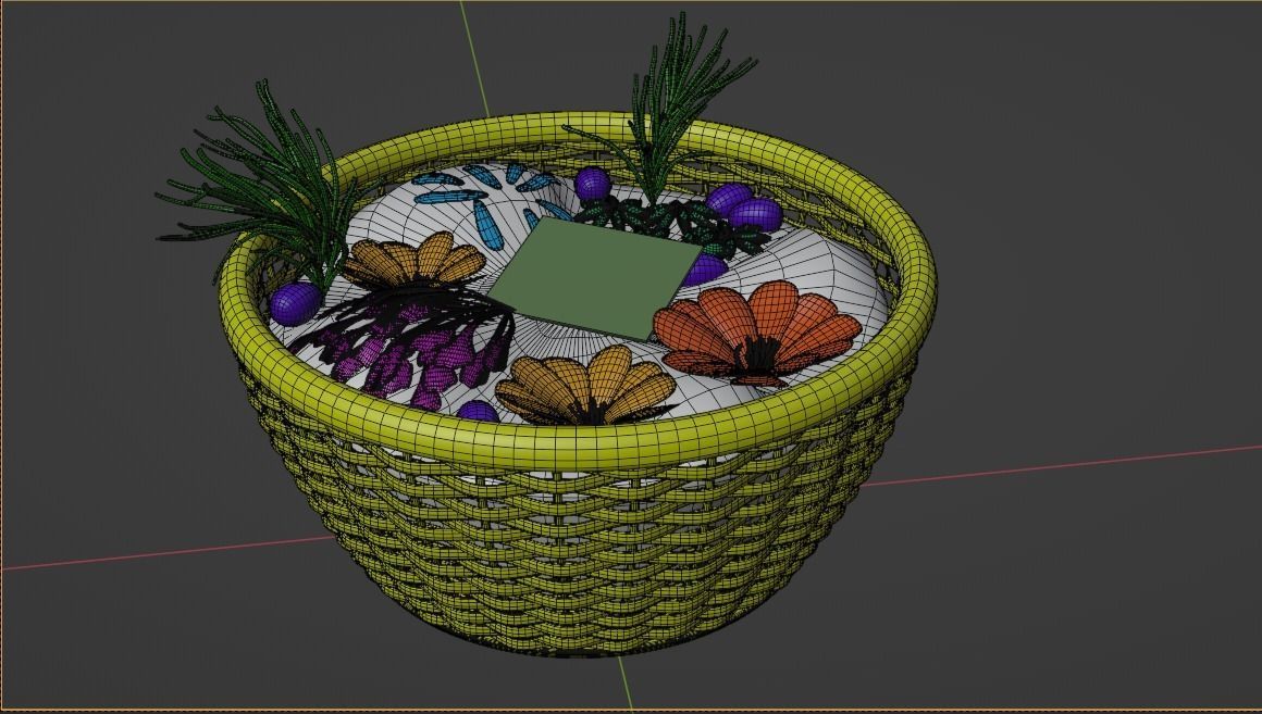 Home fragrance  Potpourri Low-poly 3D model_6