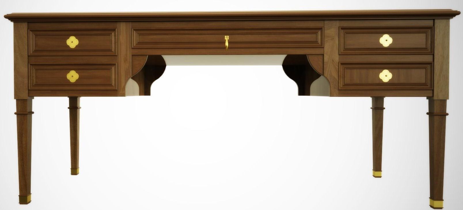 Writing desk 3D model_1