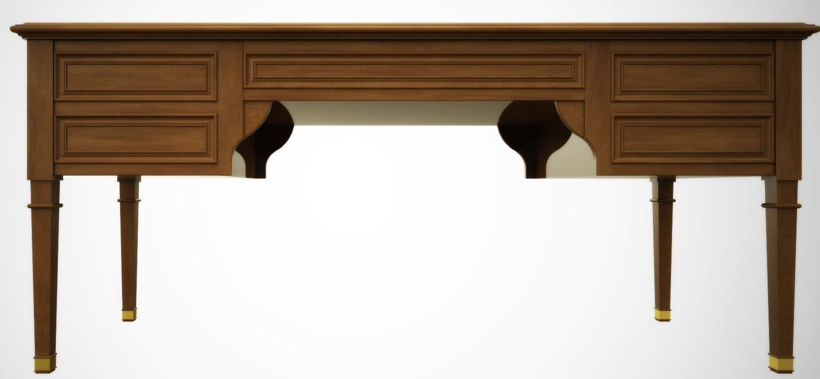 Writing desk 3D model_7