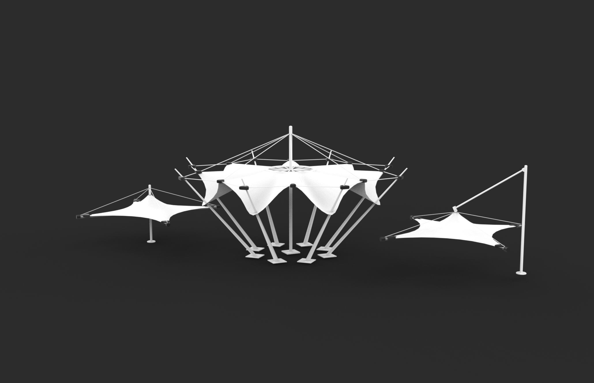 Tensile Fabric Structures 3D model_8