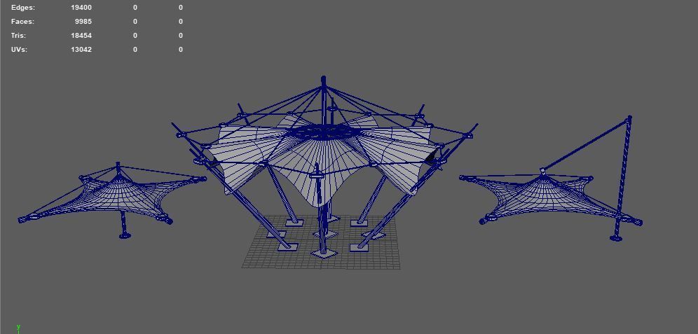 Tensile Fabric Structures 3D model_17
