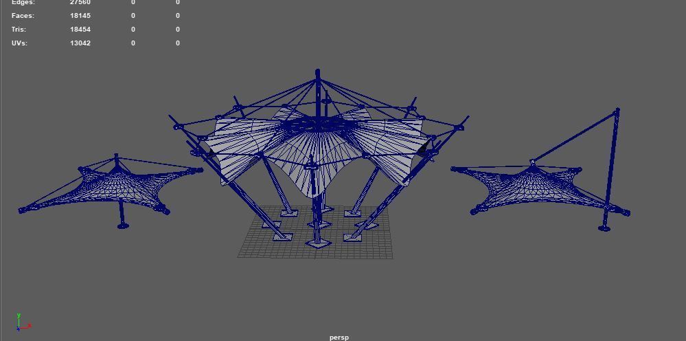 Tensile Fabric Structures 3D model_18