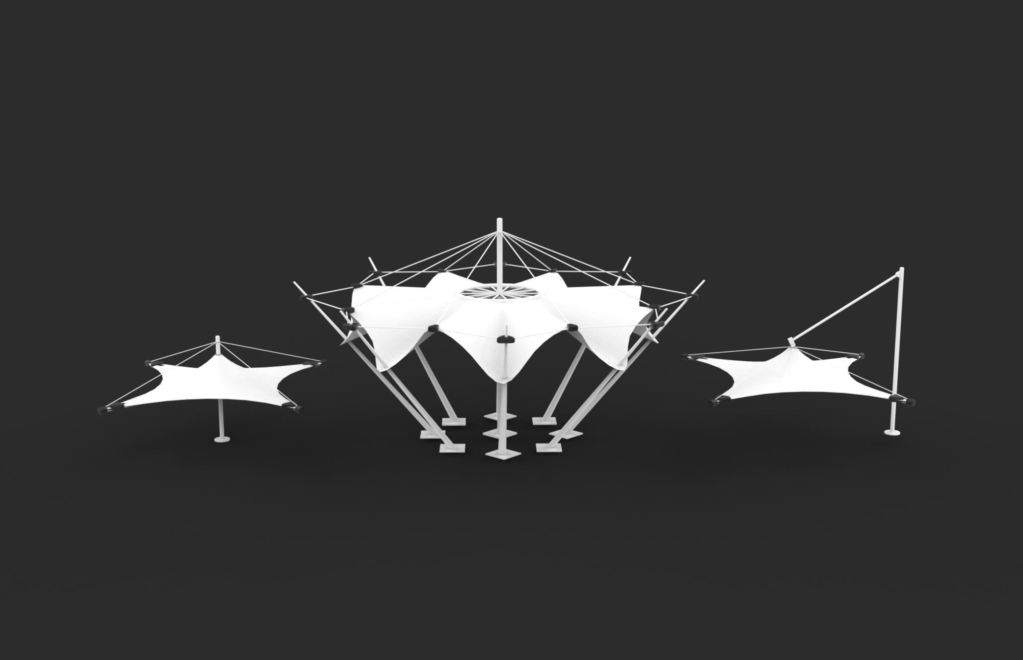 Tensile Fabric Structures 3D model_13