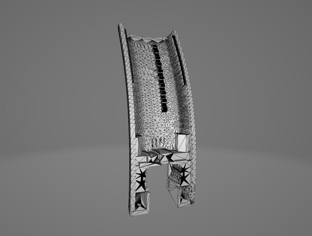 Sony Wh-h910n replacement internal arm 3D print model_15