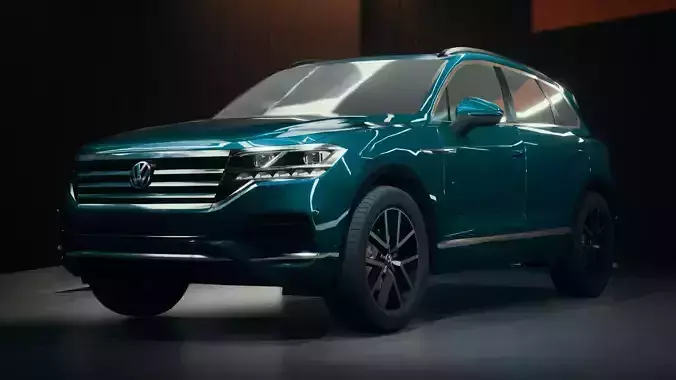 Volkswagen Touareg 2019 3D model Low-poly 3D model