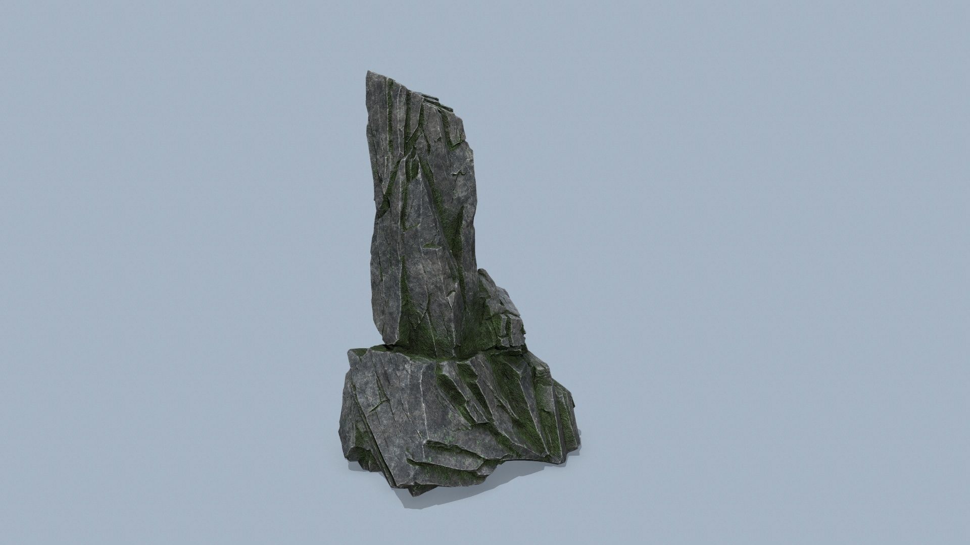 cliff rocks  Low-poly 3D model_9