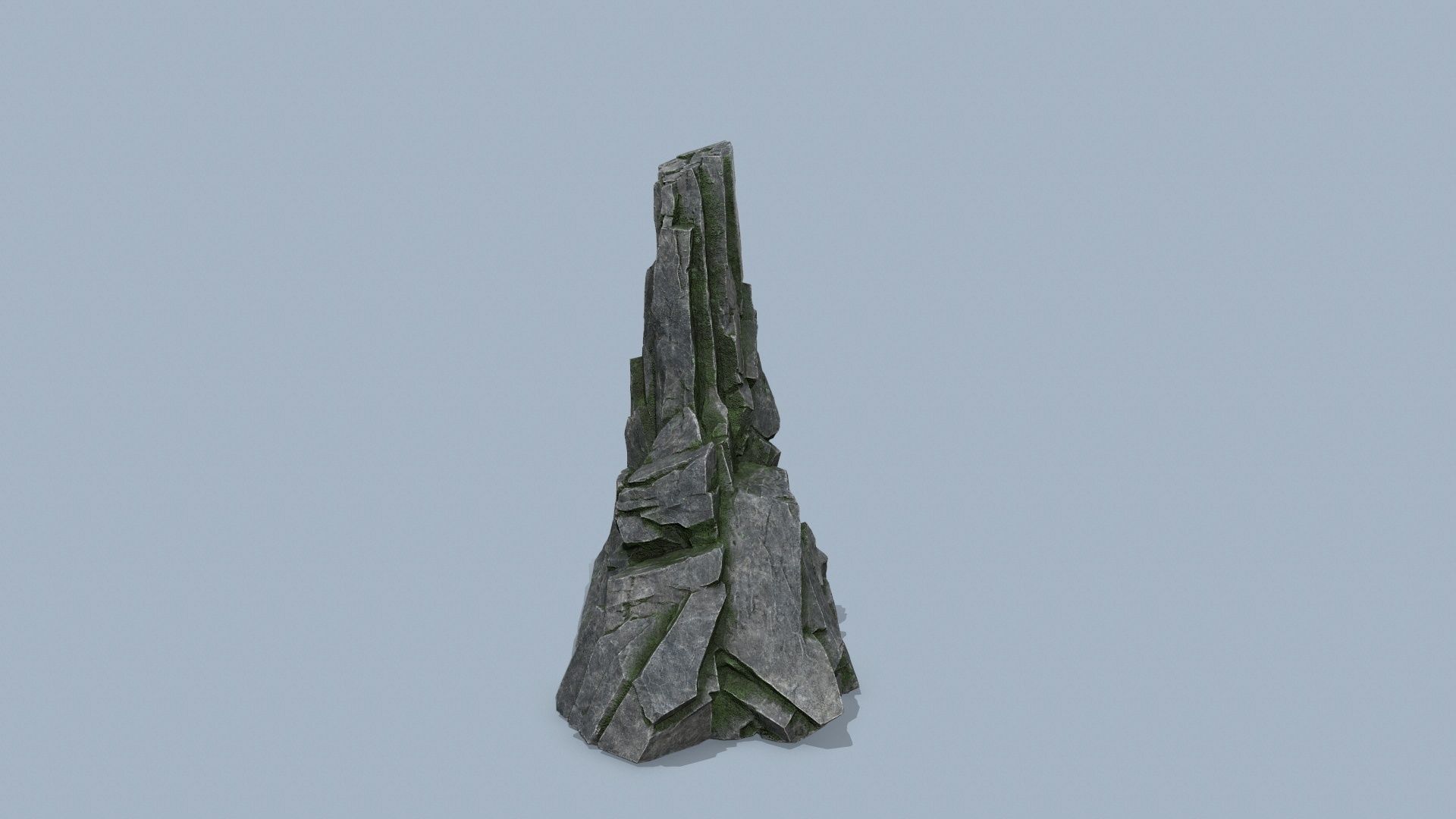 cliff rocks  Low-poly 3D model_4
