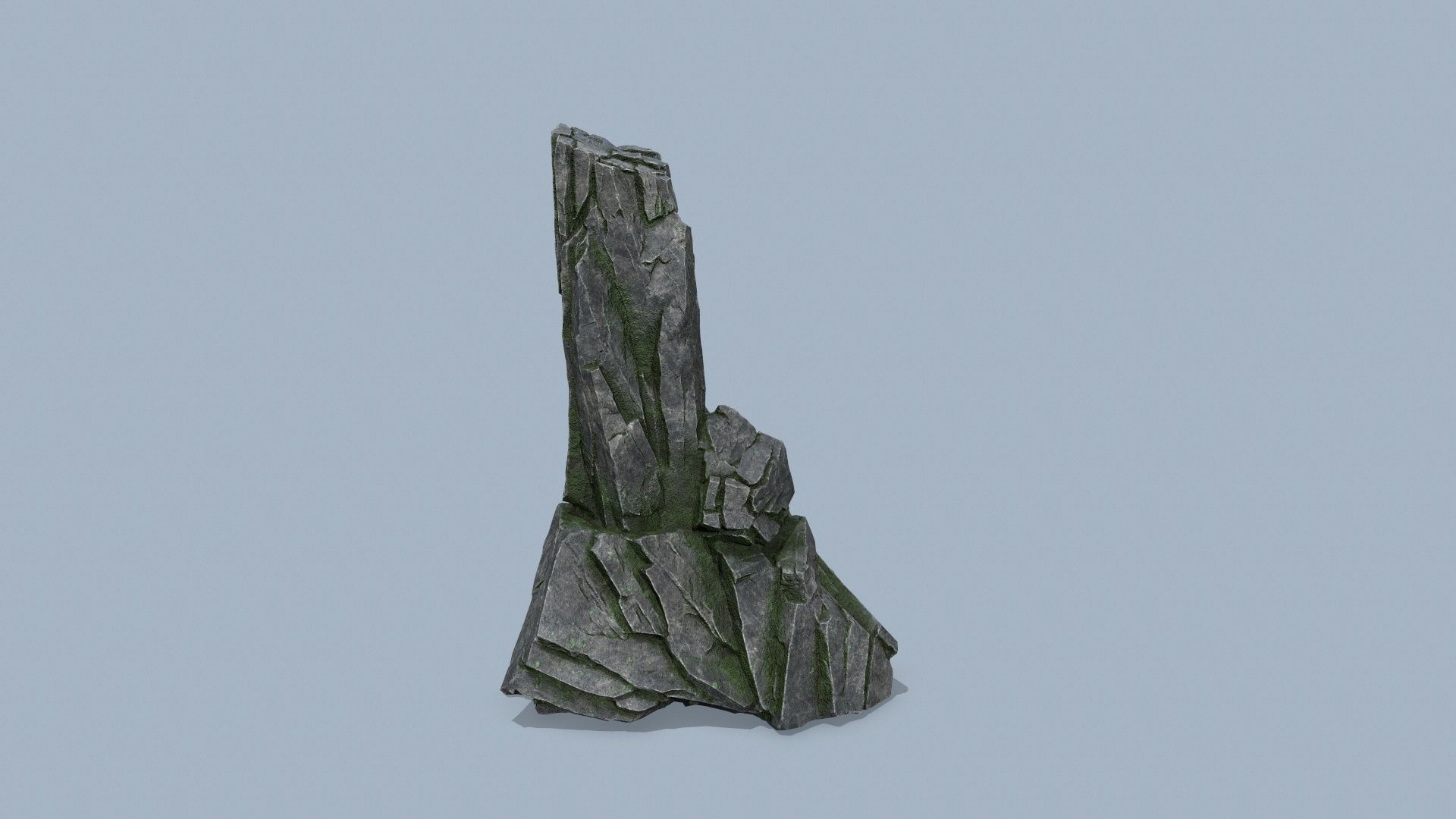 cliff rocks  Low-poly 3D model_10