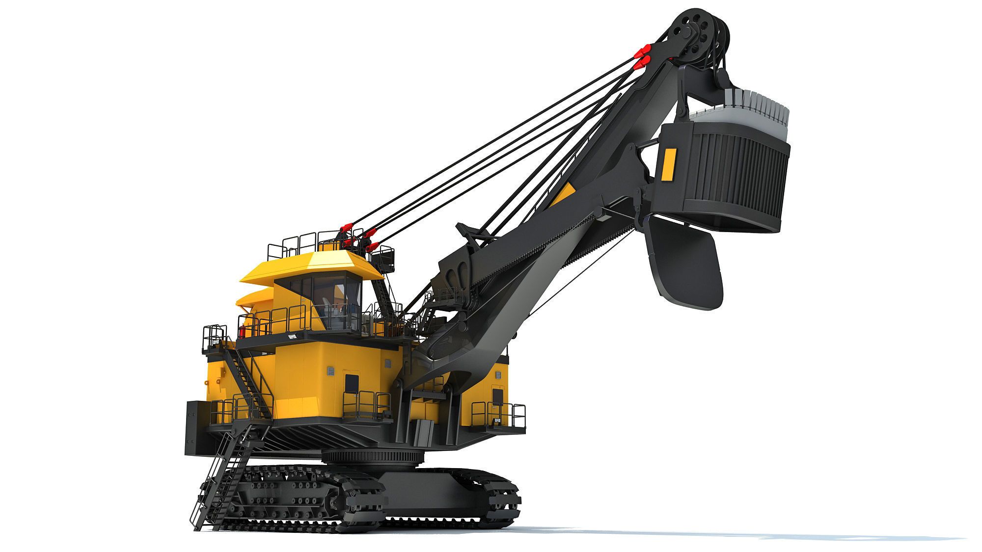 Electric Mining Rope Shovel 3D model_13