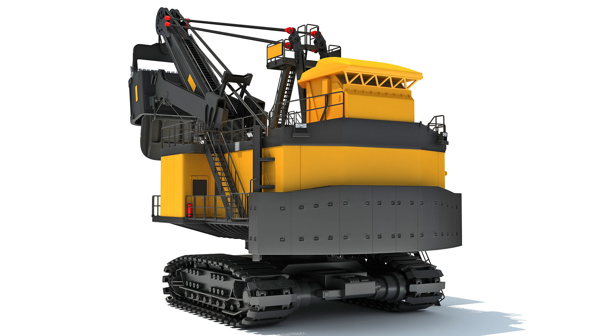 Electric Mining Rope Shovel 3D model_6