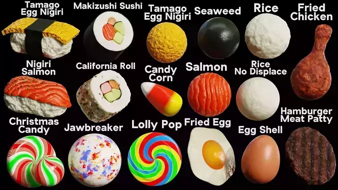 Blender Procedural Food Pack 3 Texture