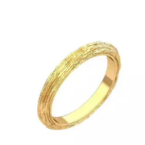 tree bark ring band 3D print model