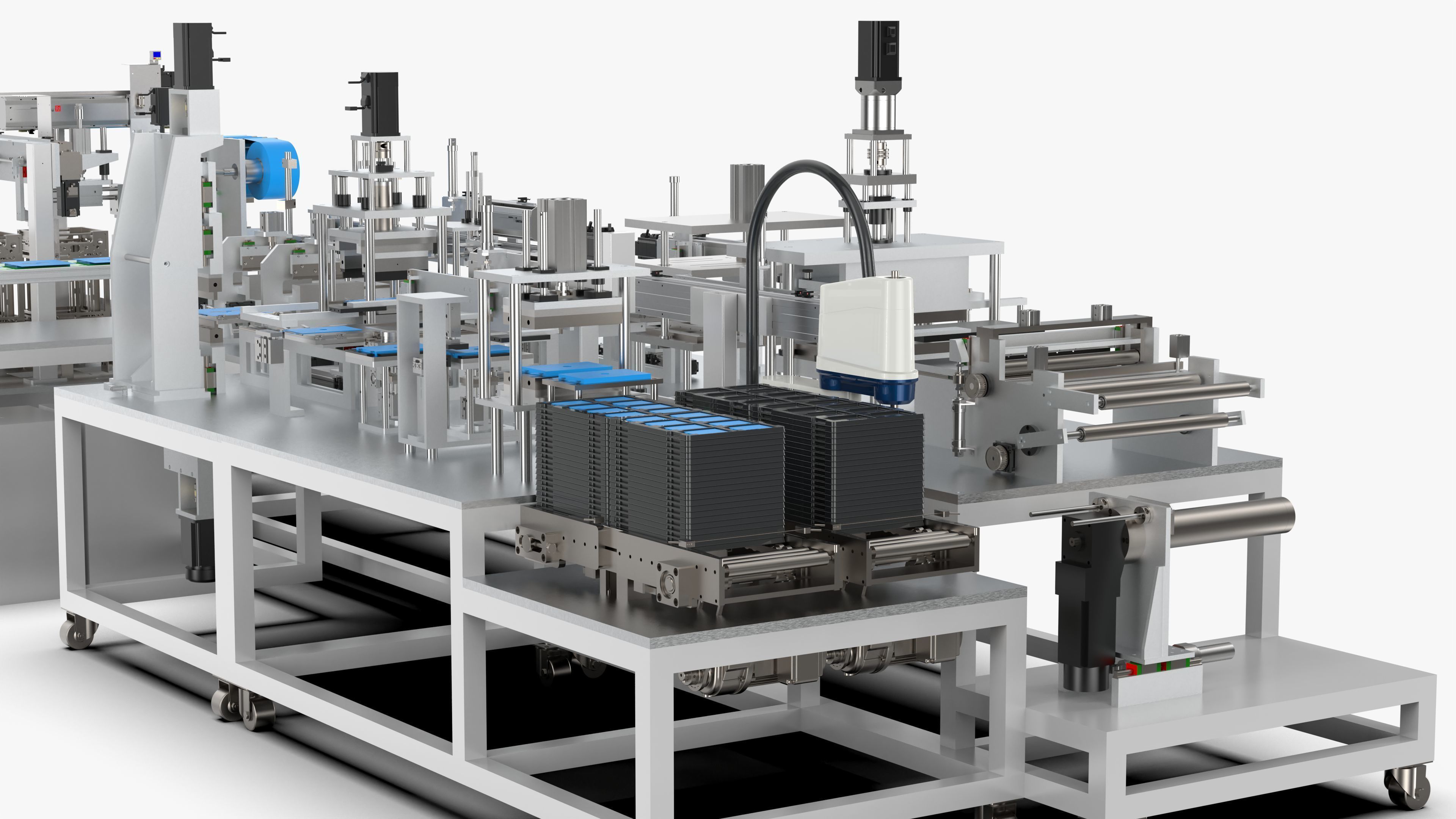 Automatic Lithium Battery Corner Sealing Machine 3D model_17