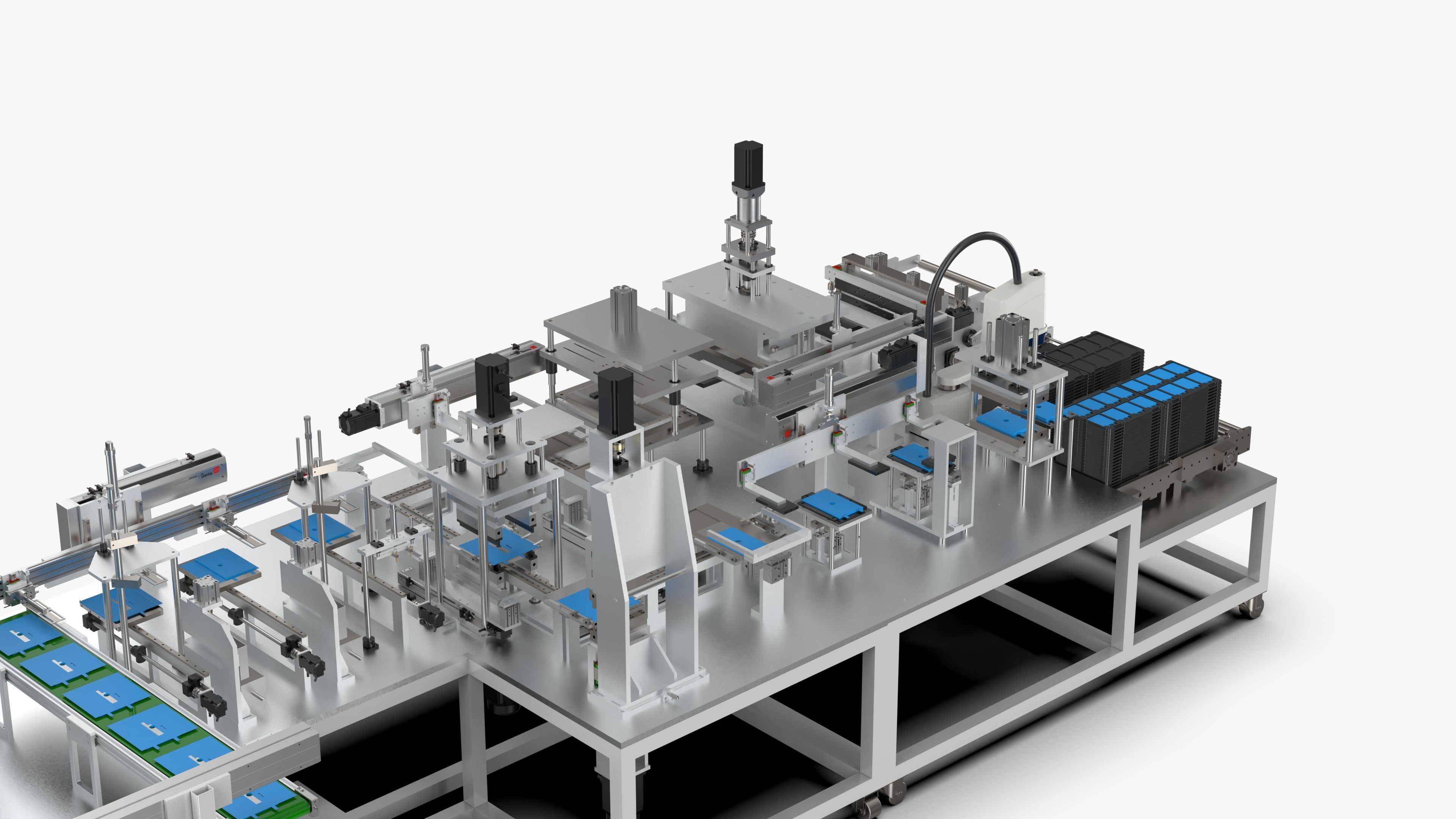 Automatic Lithium Battery Corner Sealing Machine 3D model_18