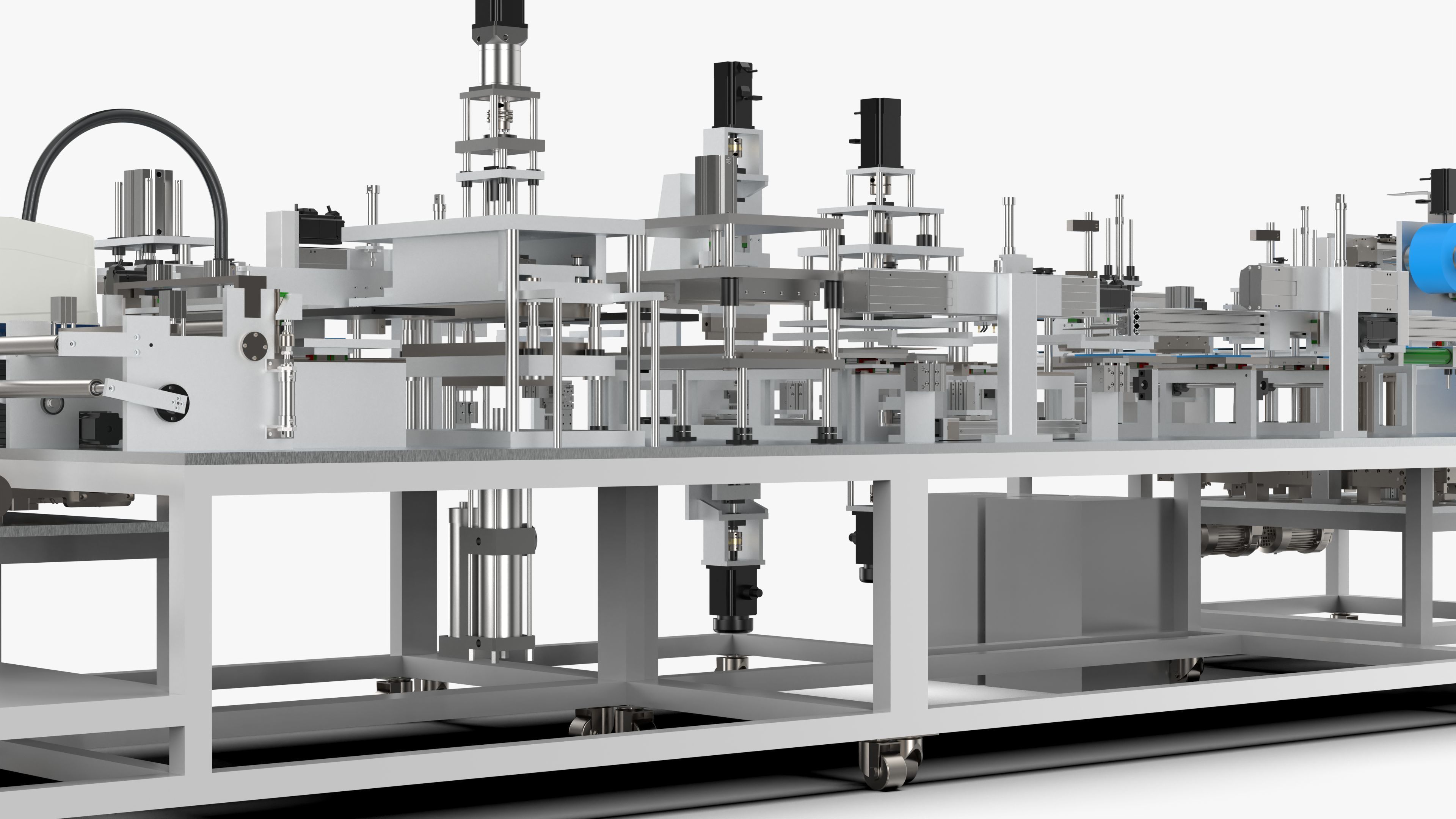 Automatic Lithium Battery Corner Sealing Machine 3D model_23