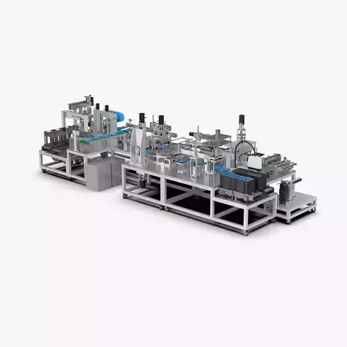 Automatic Lithium Battery Corner Sealing Machine 3D model