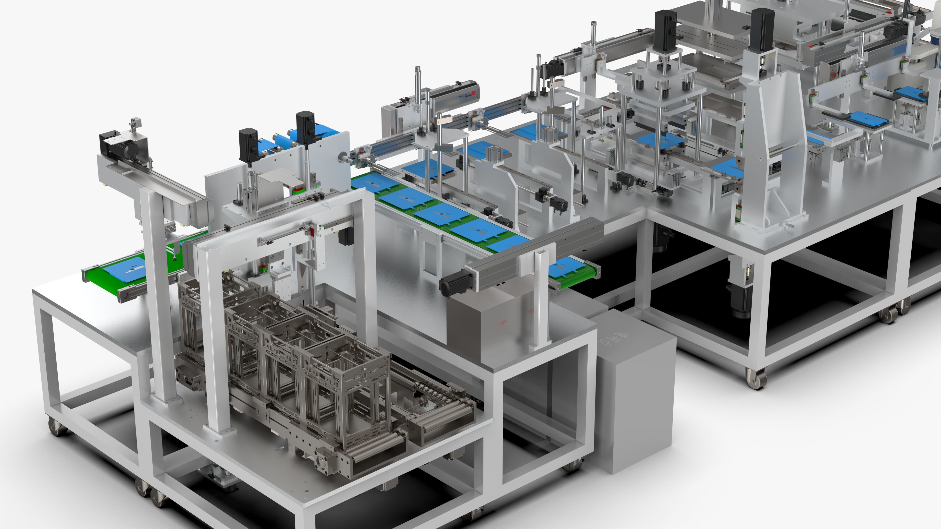 Automatic Lithium Battery Corner Sealing Machine 3D model_19