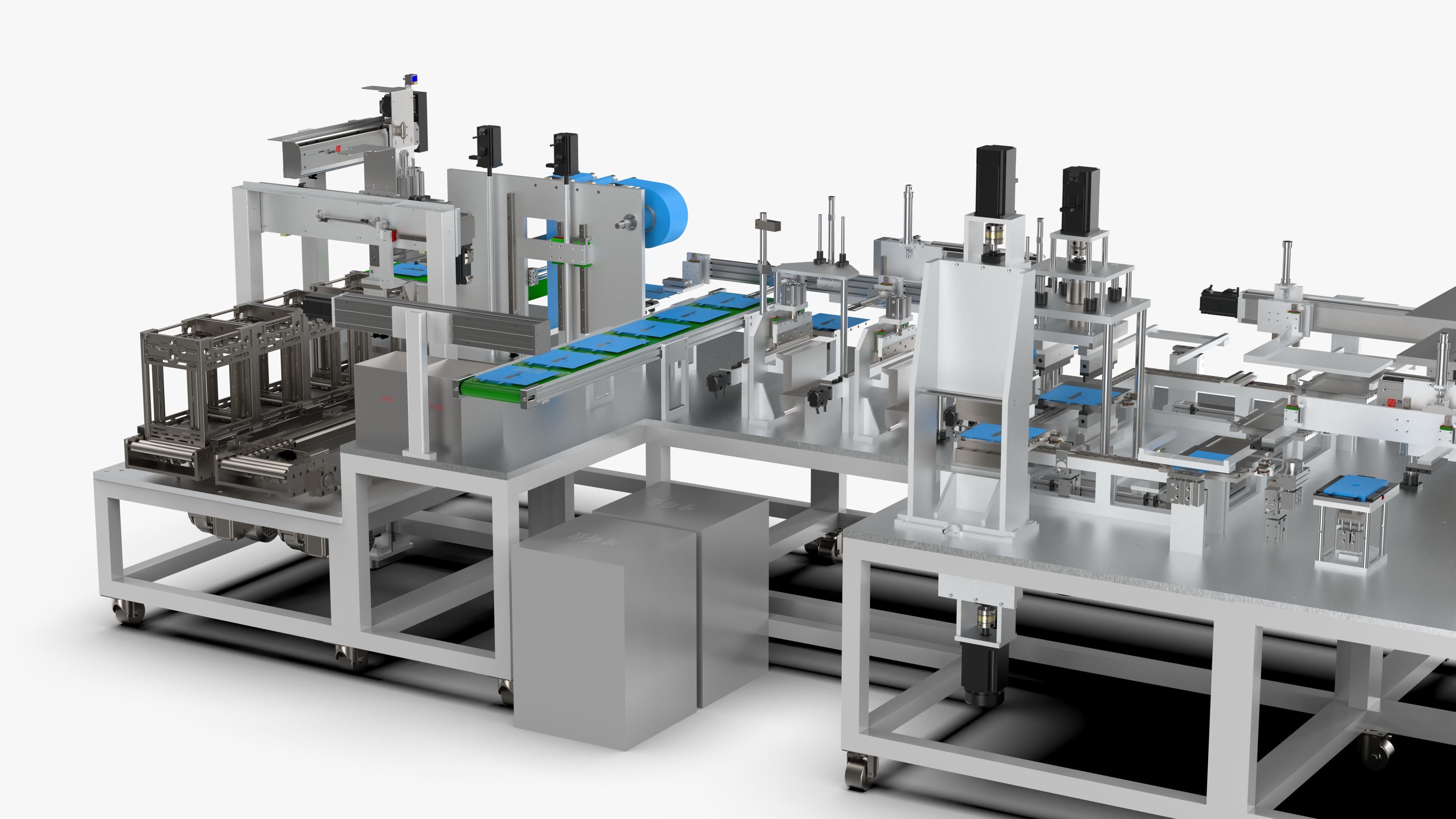 Automatic Lithium Battery Corner Sealing Machine 3D model_20