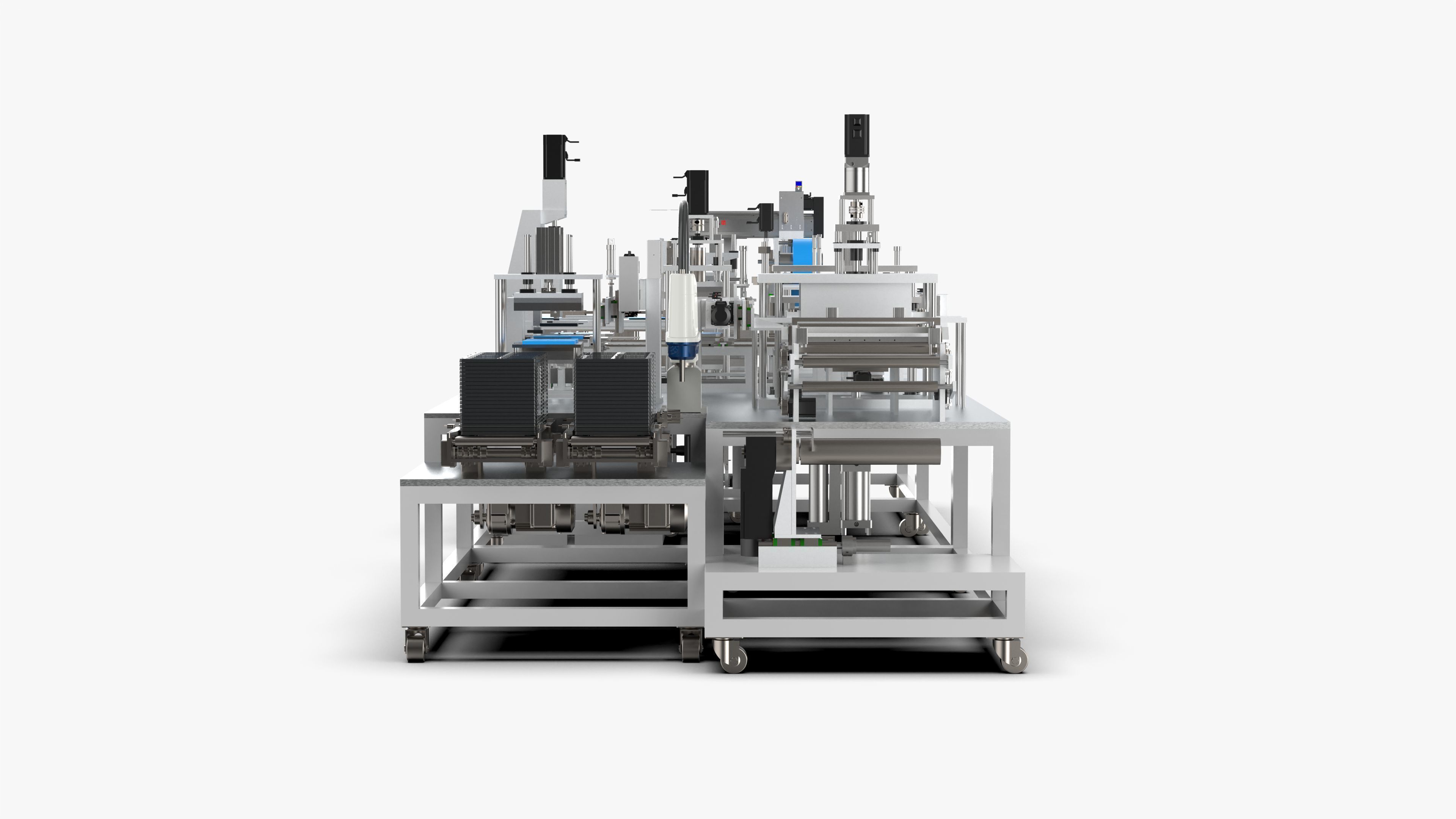 Automatic Lithium Battery Corner Sealing Machine 3D model_6