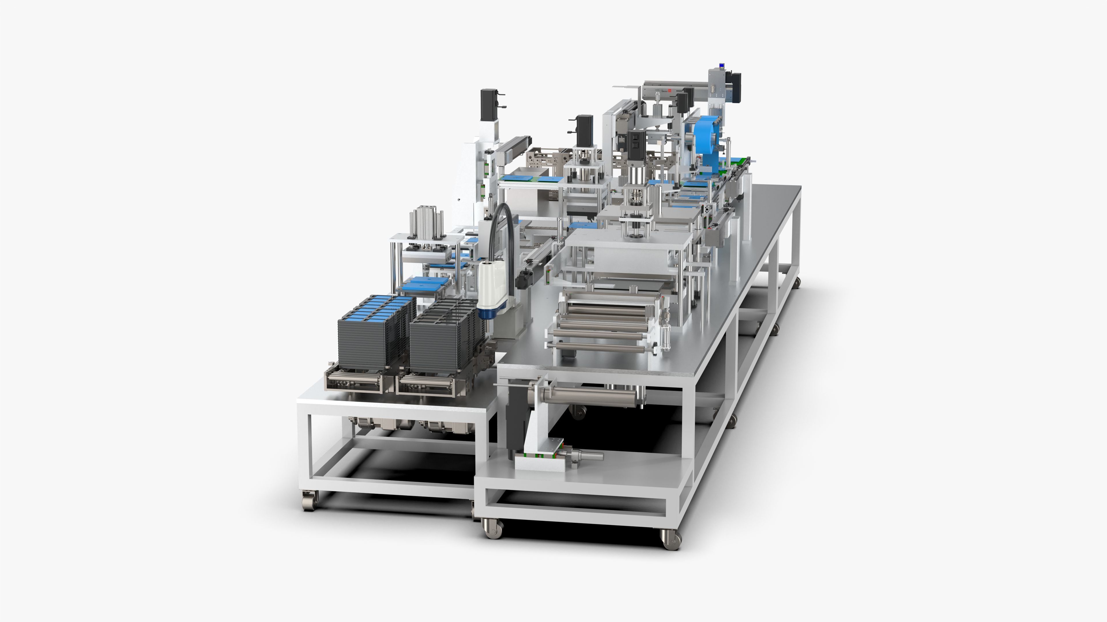 Automatic Lithium Battery Corner Sealing Machine 3D model_12