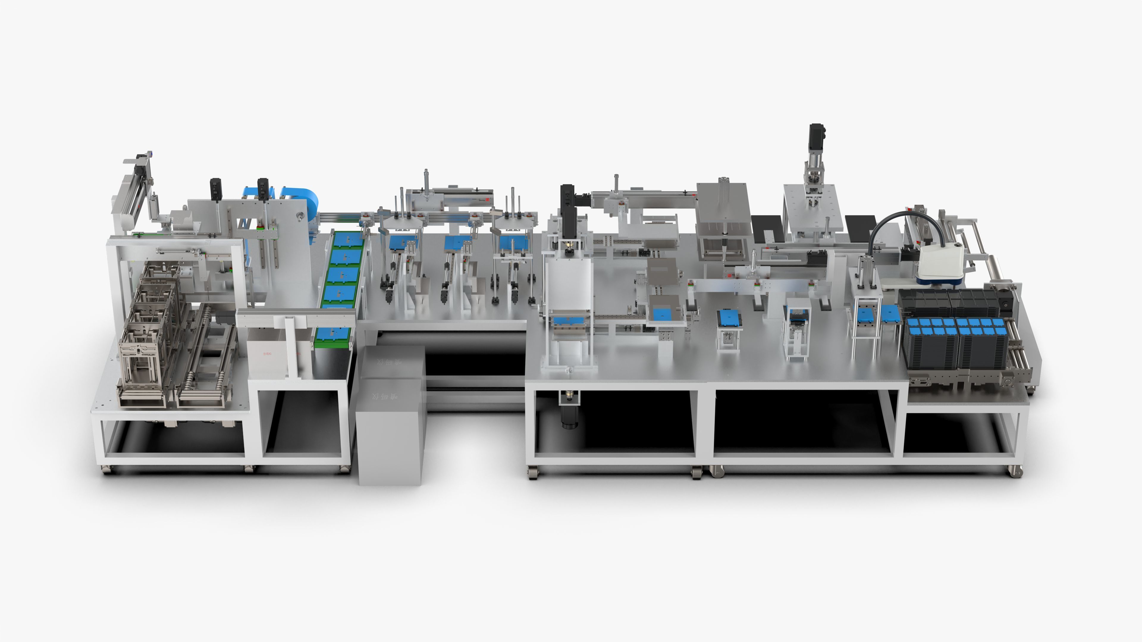 Automatic Lithium Battery Corner Sealing Machine 3D model_10