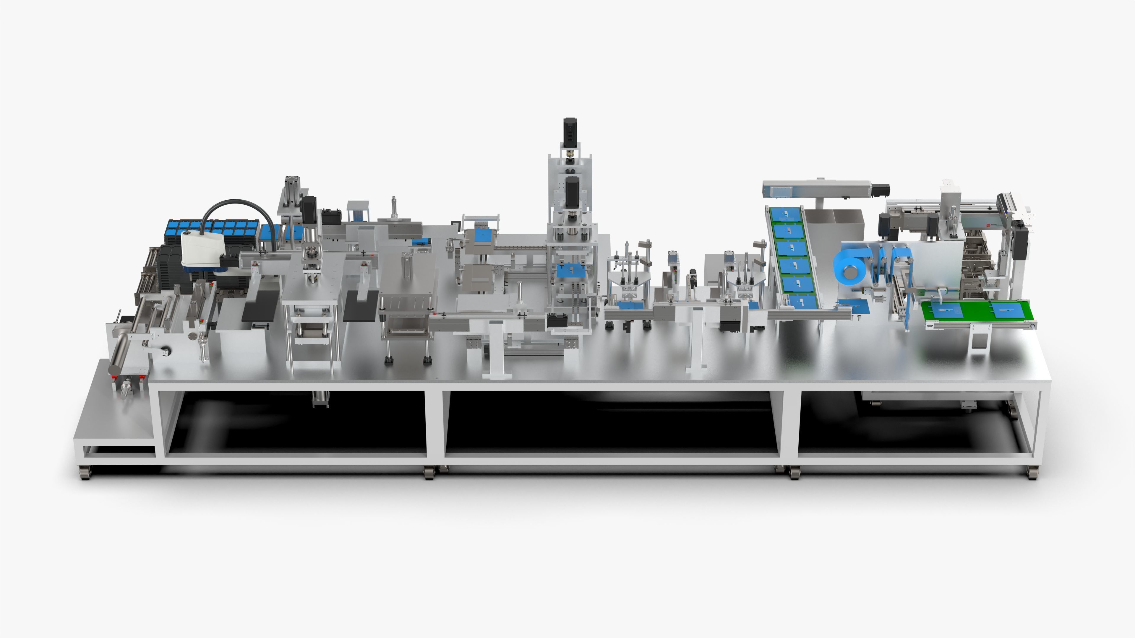 Automatic Lithium Battery Corner Sealing Machine 3D model_11