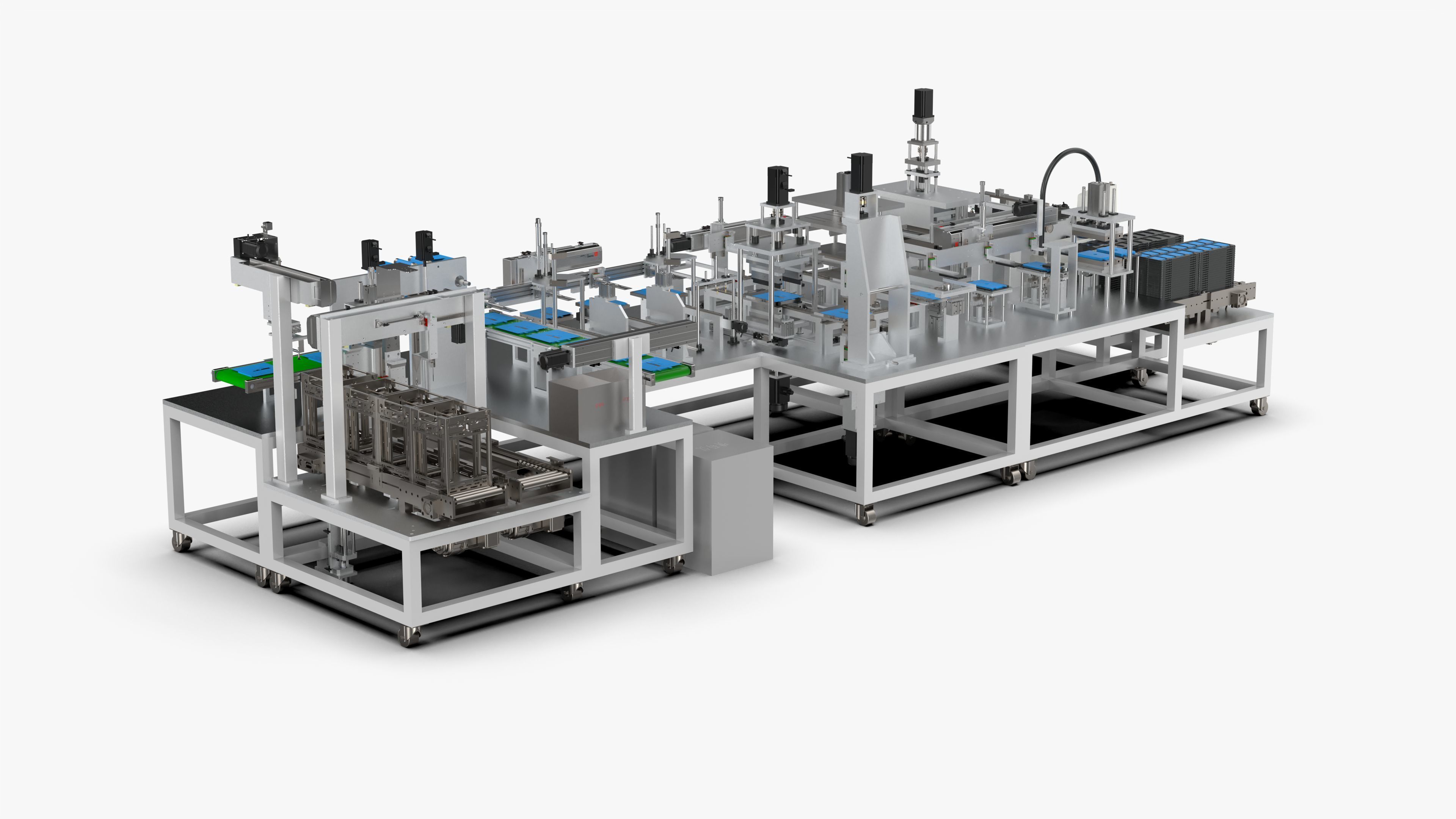 Automatic Lithium Battery Corner Sealing Machine 3D model_3