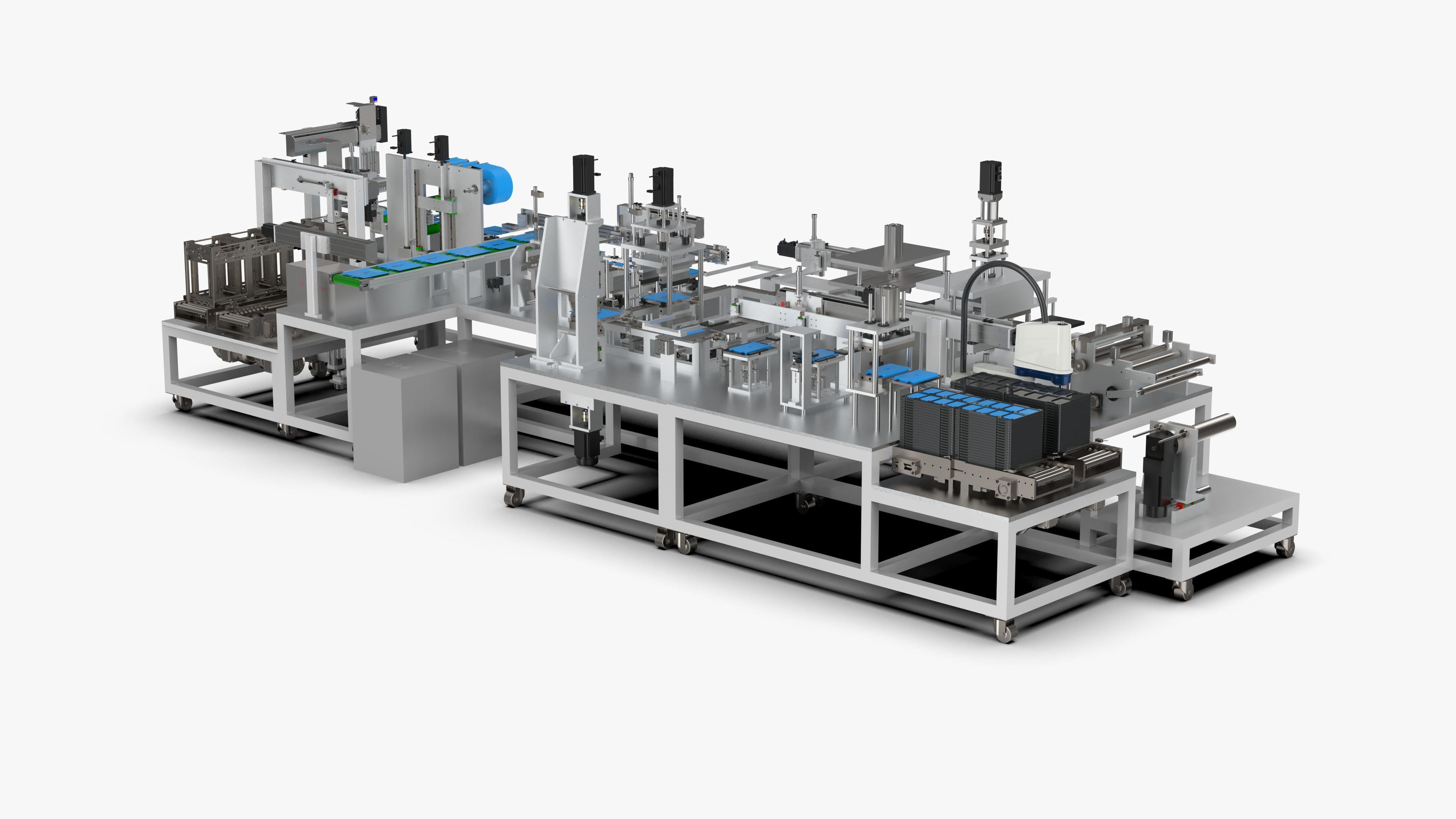 Automatic Lithium Battery Corner Sealing Machine 3D model_1