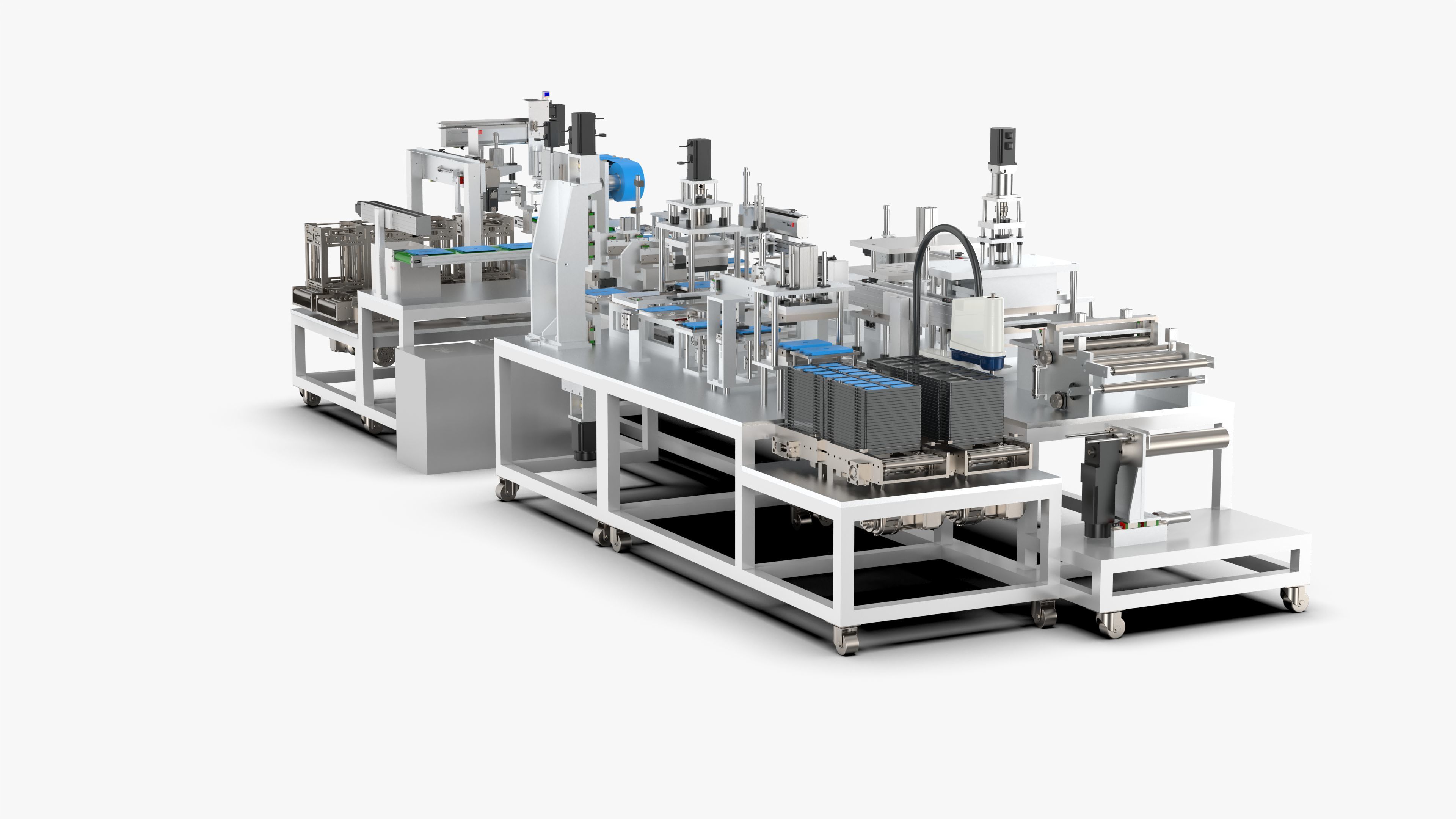 Automatic Lithium Battery Corner Sealing Machine 3D model_13