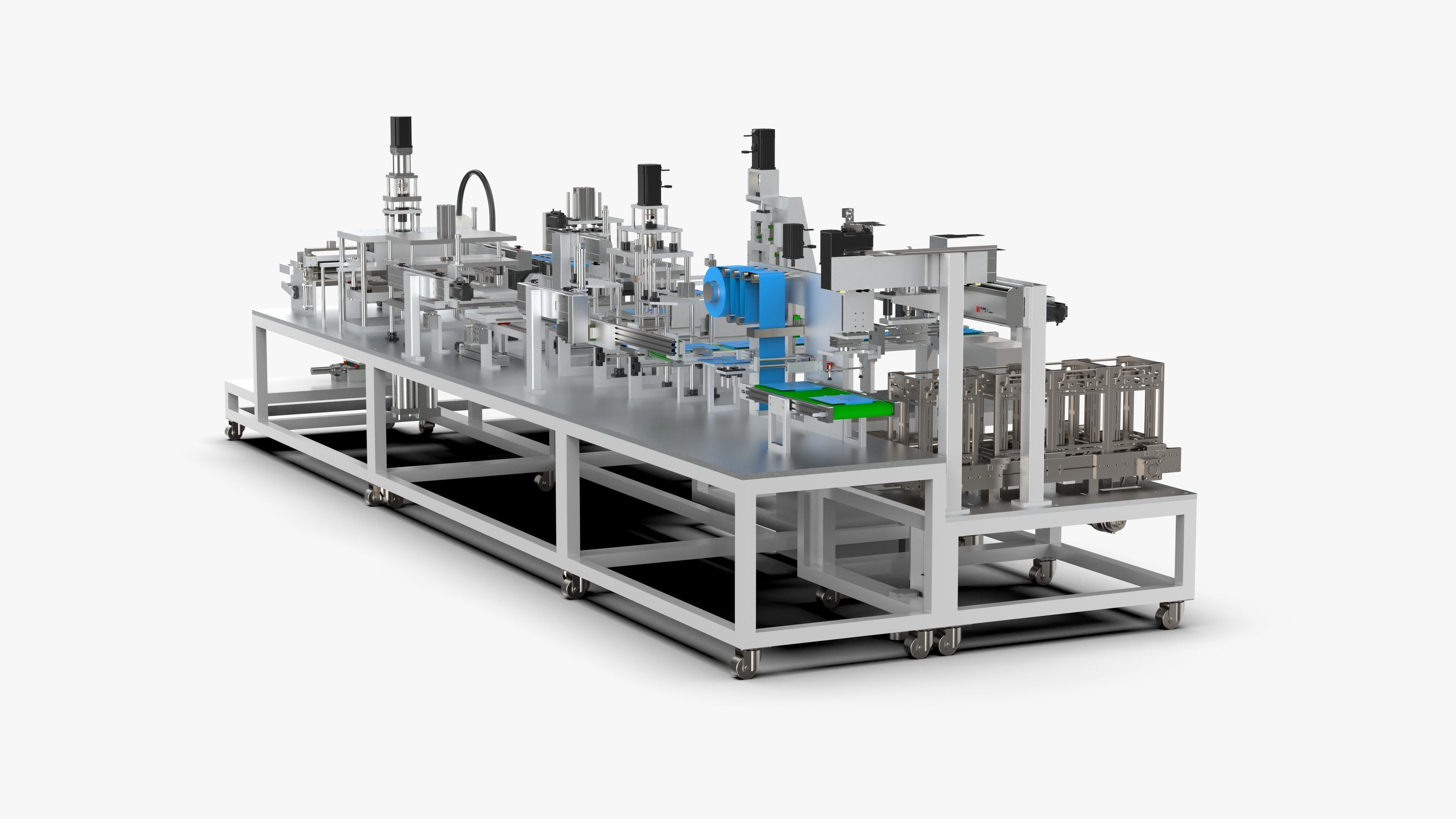 Automatic Lithium Battery Corner Sealing Machine 3D model_15