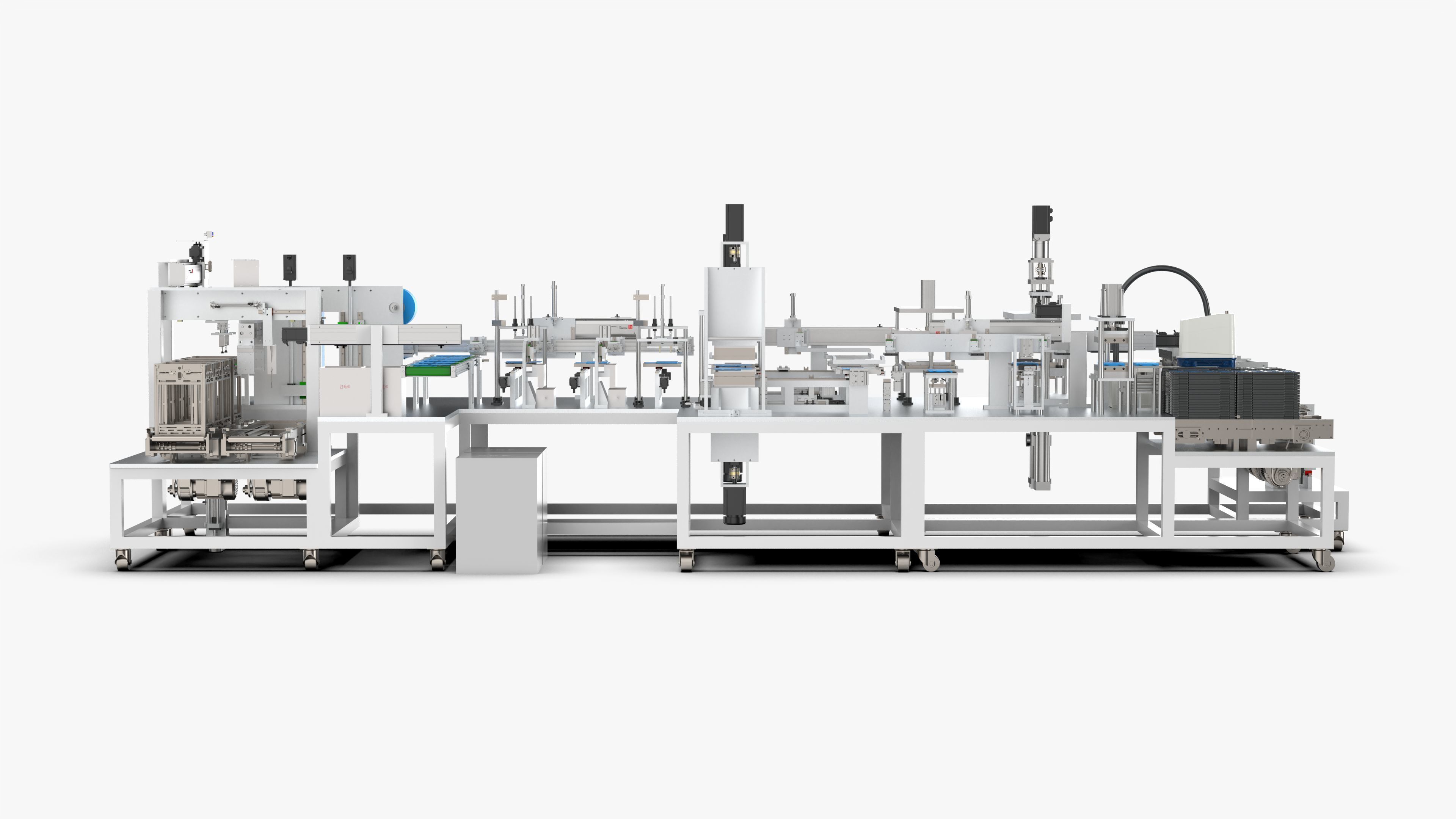 Automatic Lithium Battery Corner Sealing Machine 3D model_7