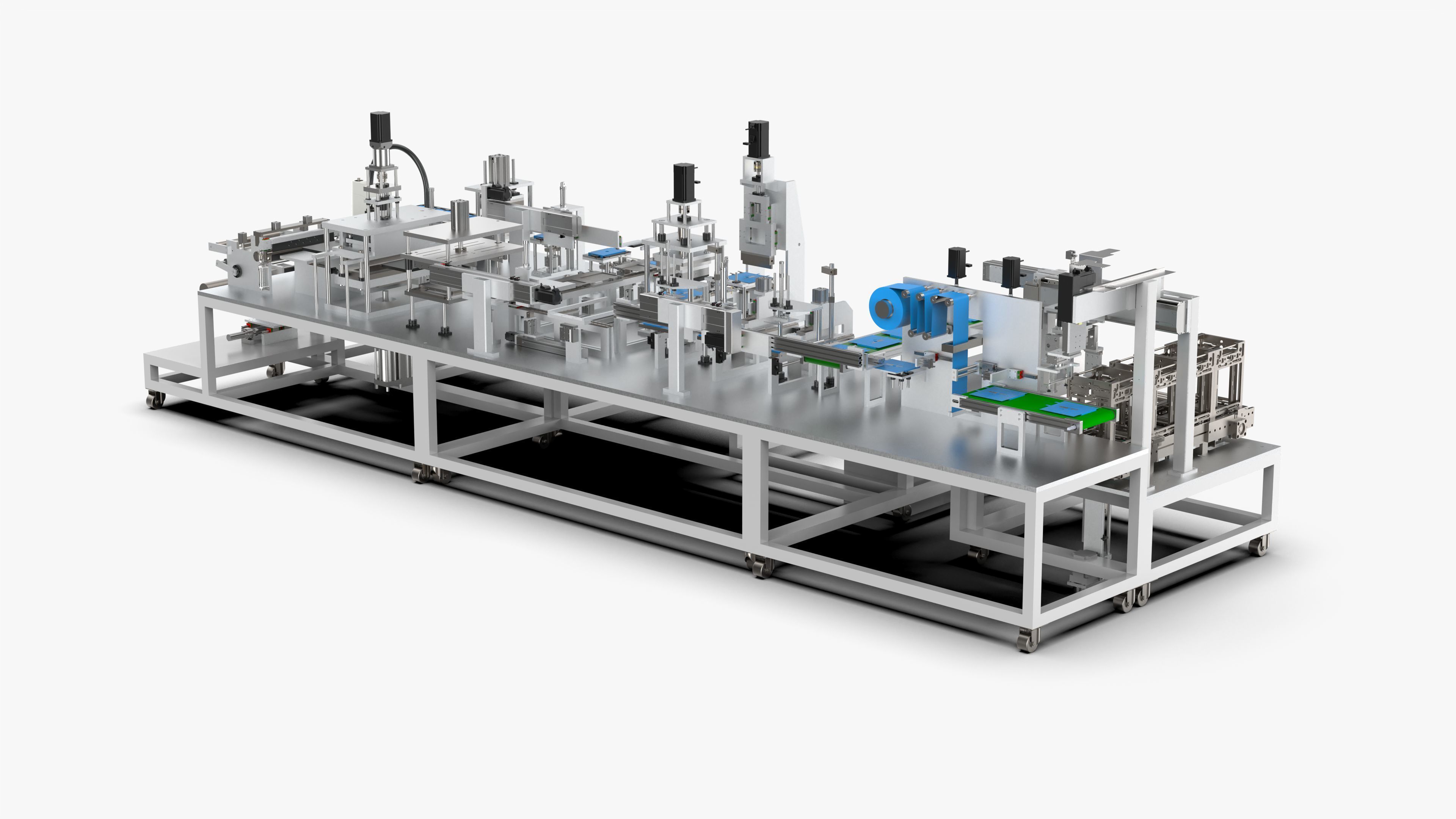 Automatic Lithium Battery Corner Sealing Machine 3D model_4