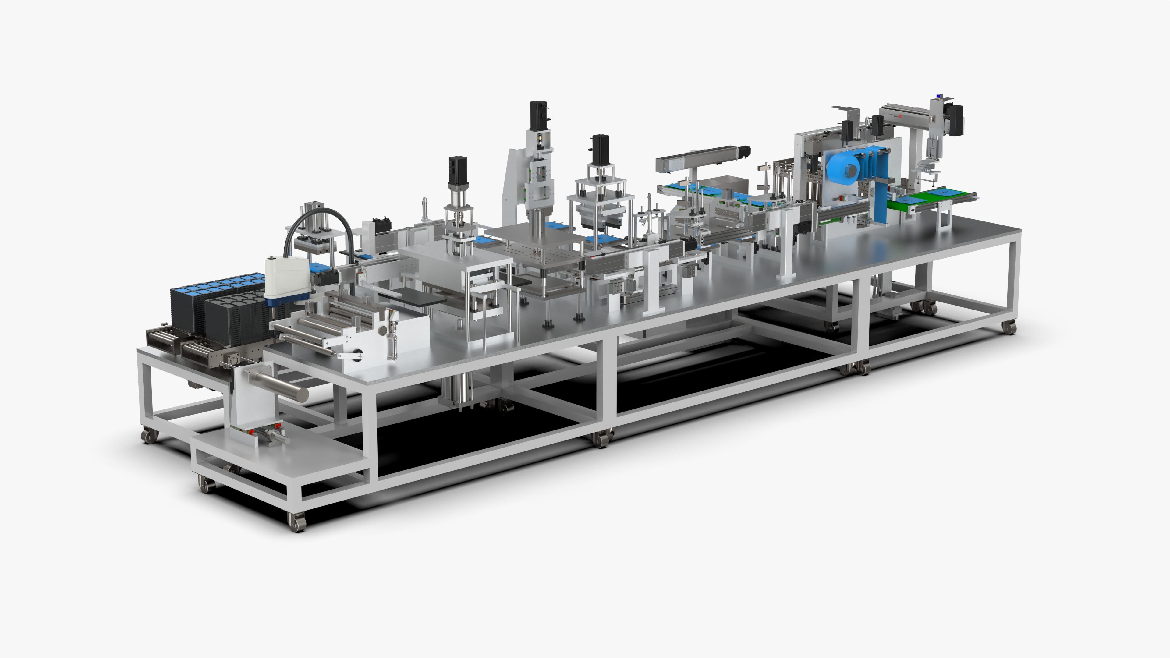 Automatic Lithium Battery Corner Sealing Machine 3D model_2