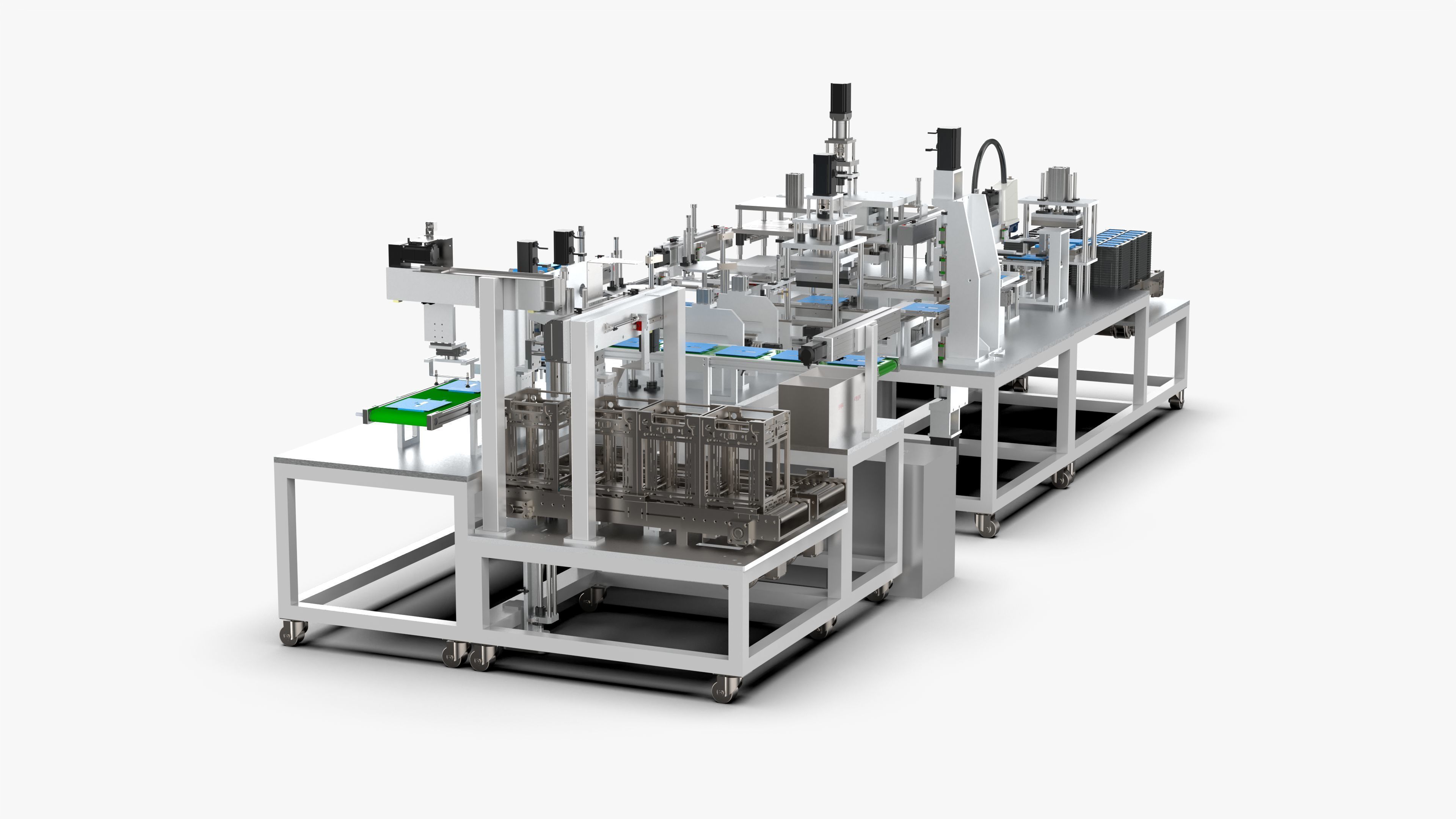 Automatic Lithium Battery Corner Sealing Machine 3D model_14