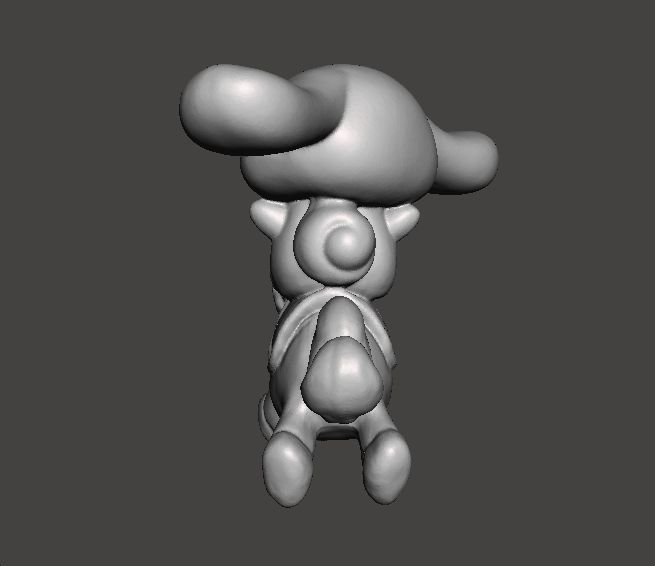 CINNAMOROLL ON UNICORN PVC FIGURE MODEL TOY GASHAPON 3D print model_3