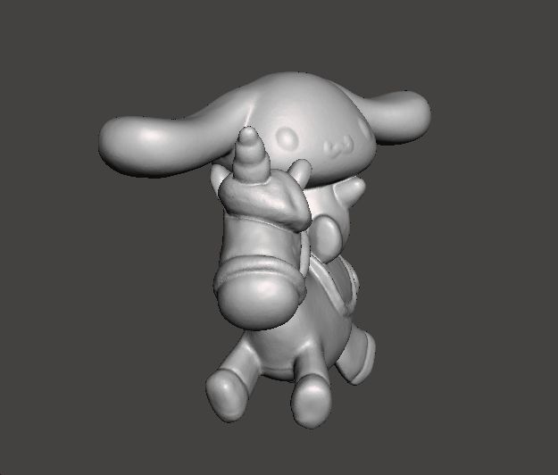 CINNAMOROLL ON UNICORN PVC FIGURE MODEL TOY GASHAPON 3D print model_2