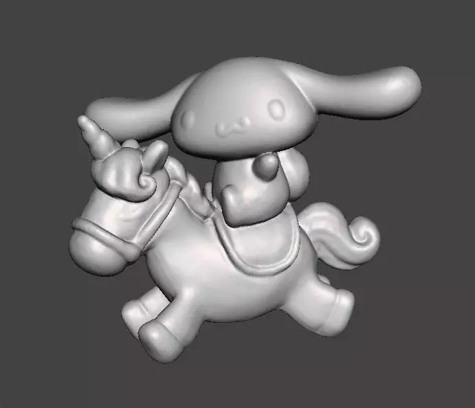 CINNAMOROLL ON UNICORN PVC FIGURE MODEL TOY GASHAPON 3D print model_0