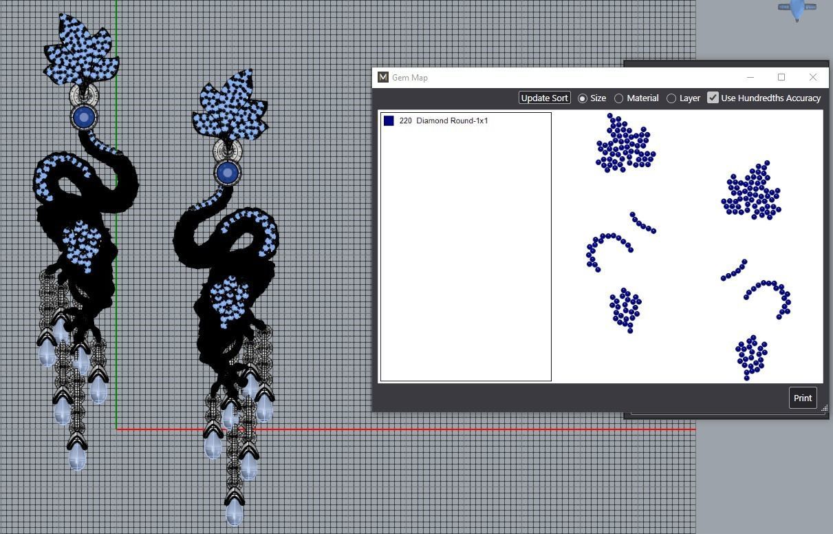 Dragon earring magerit 3D print model_9