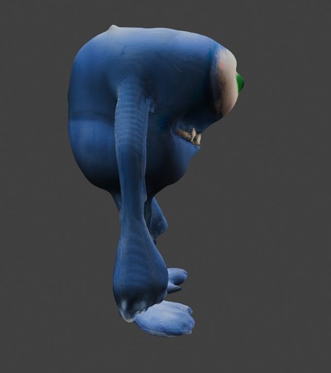 Rigged monster Free low-poly 3D model_3