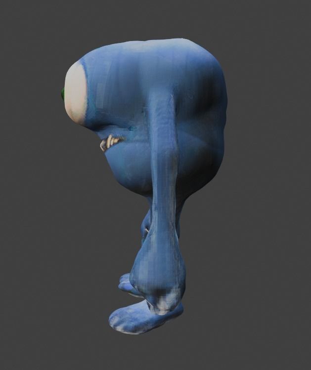 Rigged monster Free low-poly 3D model_1