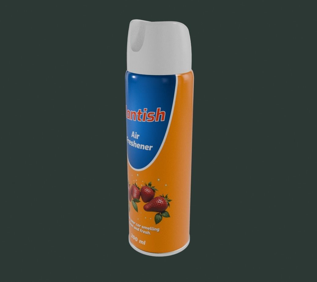 Air Freshener Spray Low-poly 3D model_1