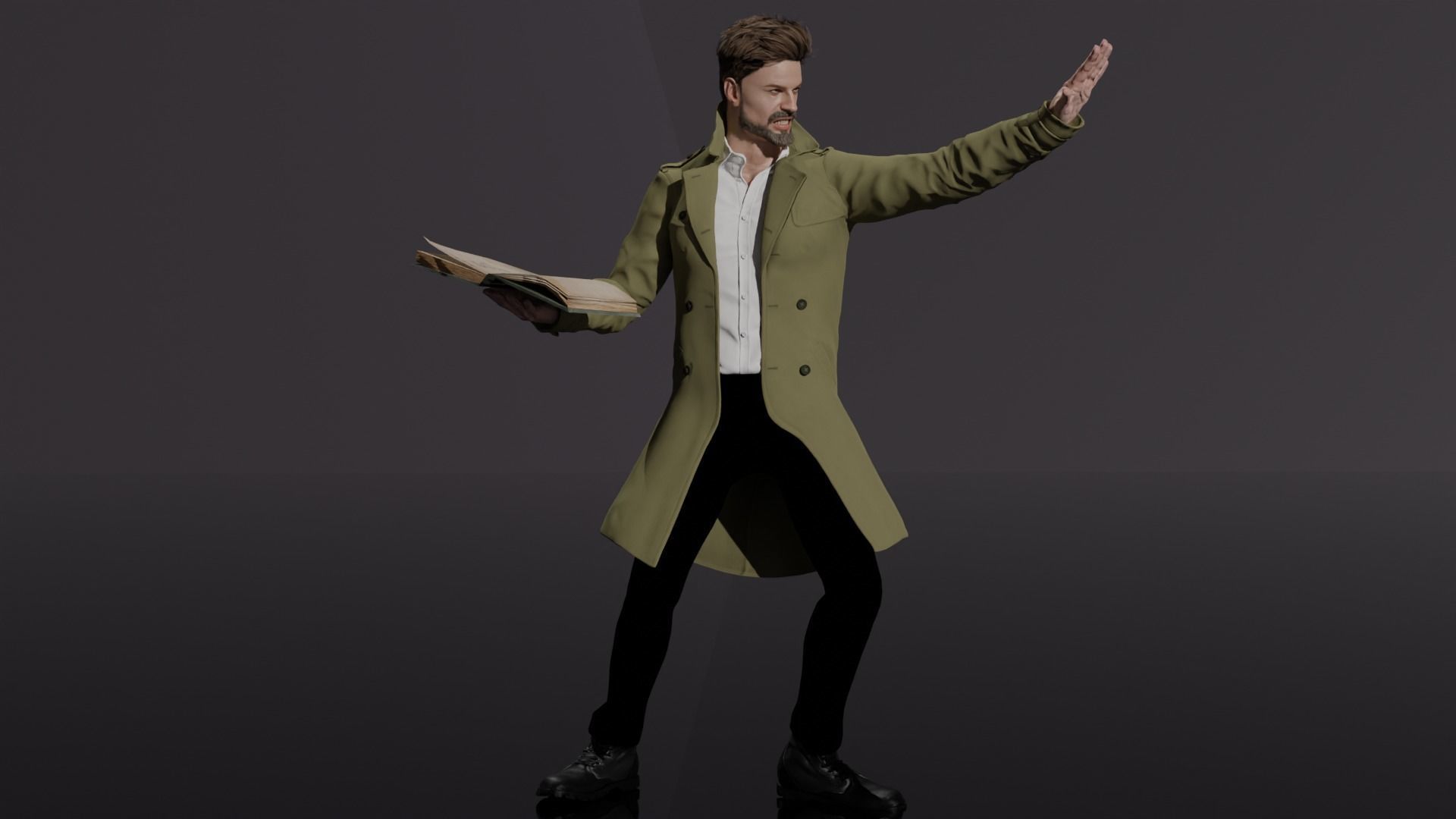 John Constantine 3D model_7