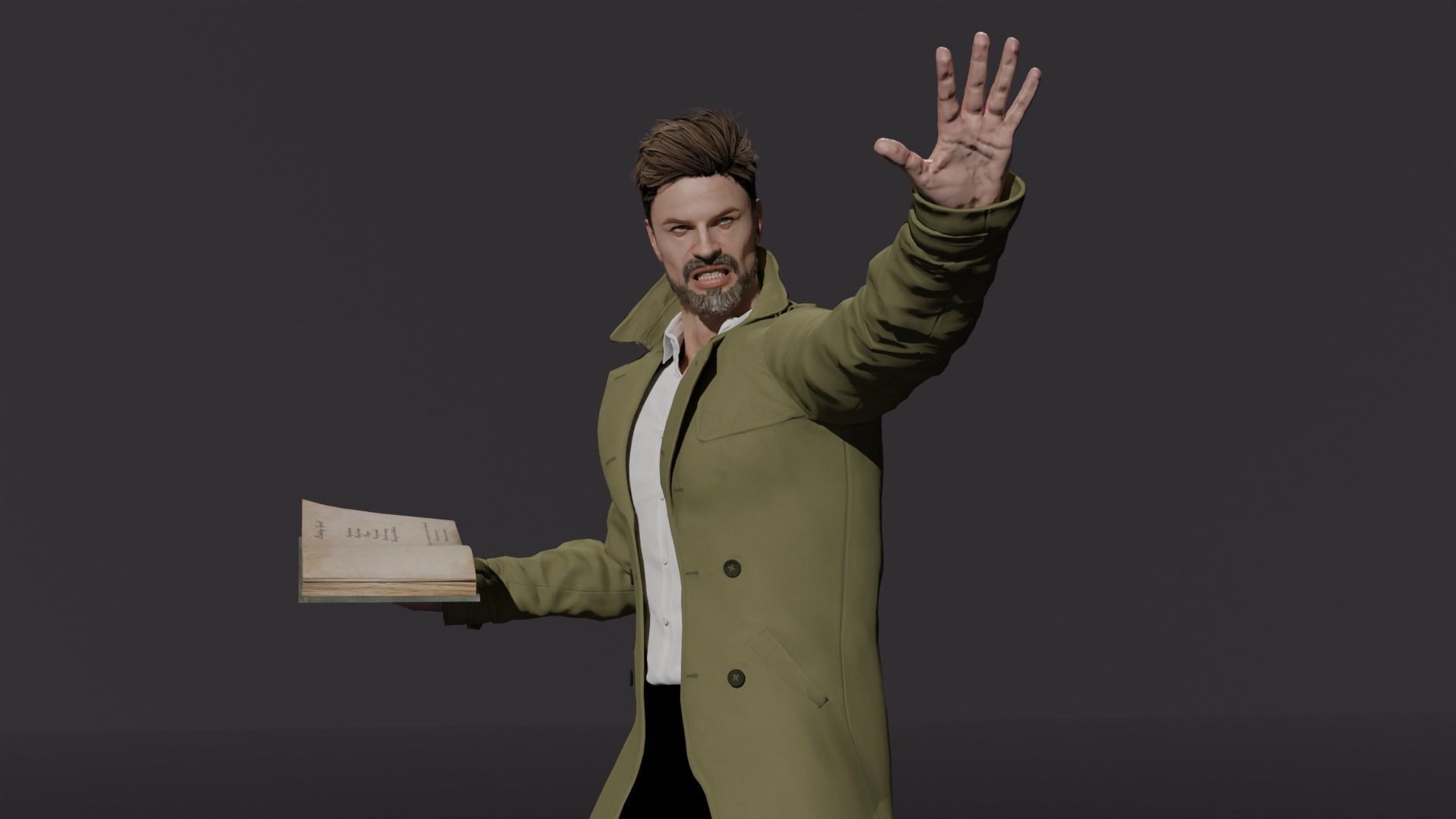 John Constantine 3D model_5