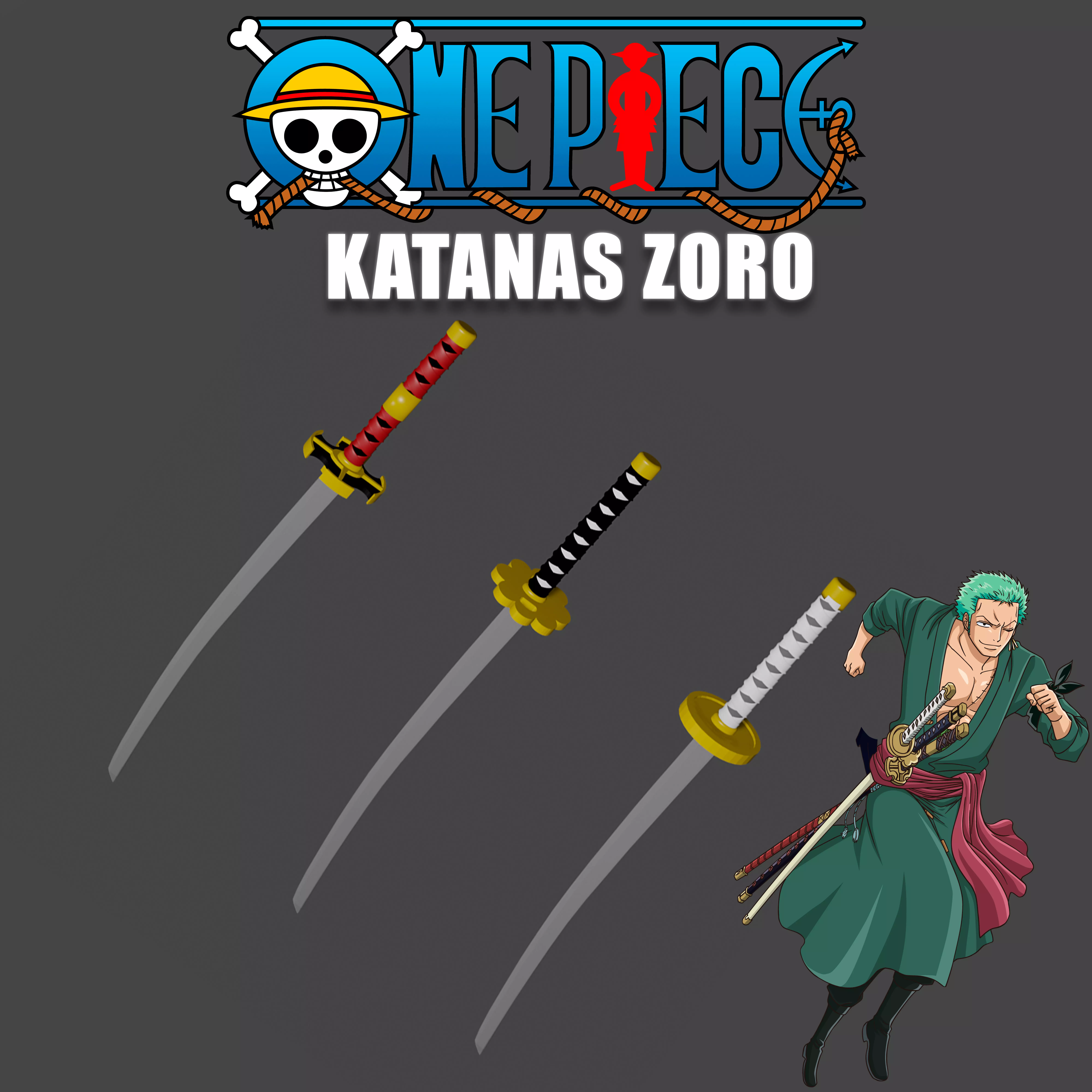 KATANAS ZORO ONE PIECE 3D print model