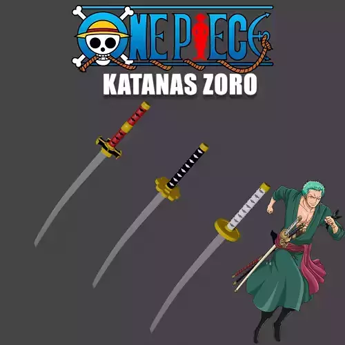 KATANAS ZORO ONE PIECE 3D print model