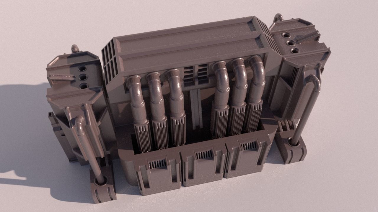 SCI-FI PROPS for 3Dprint 3D print model_3