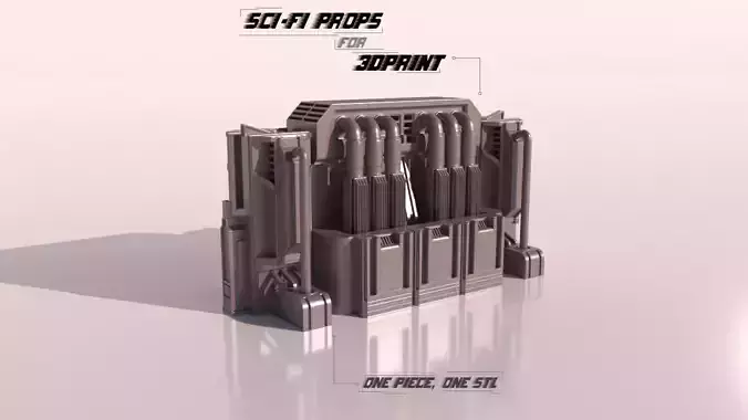 SCI-FI PROPS for 3Dprint 3D print model