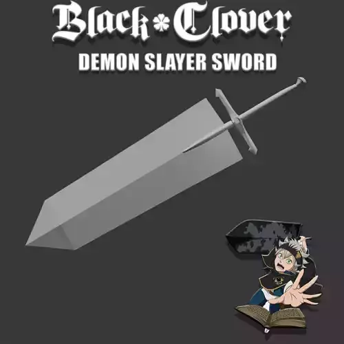 BLACK CLOVER ASTA DEMON SLAYER SWORD