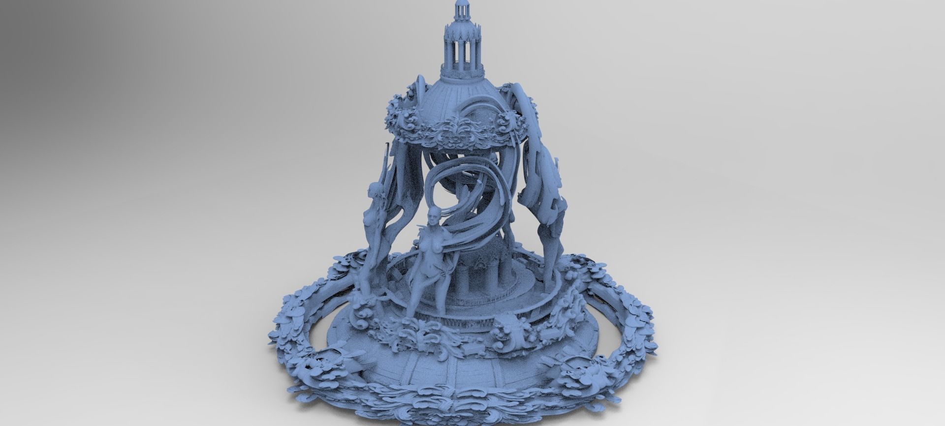 Art Deco Sun Global towers collection 1 3D model_5