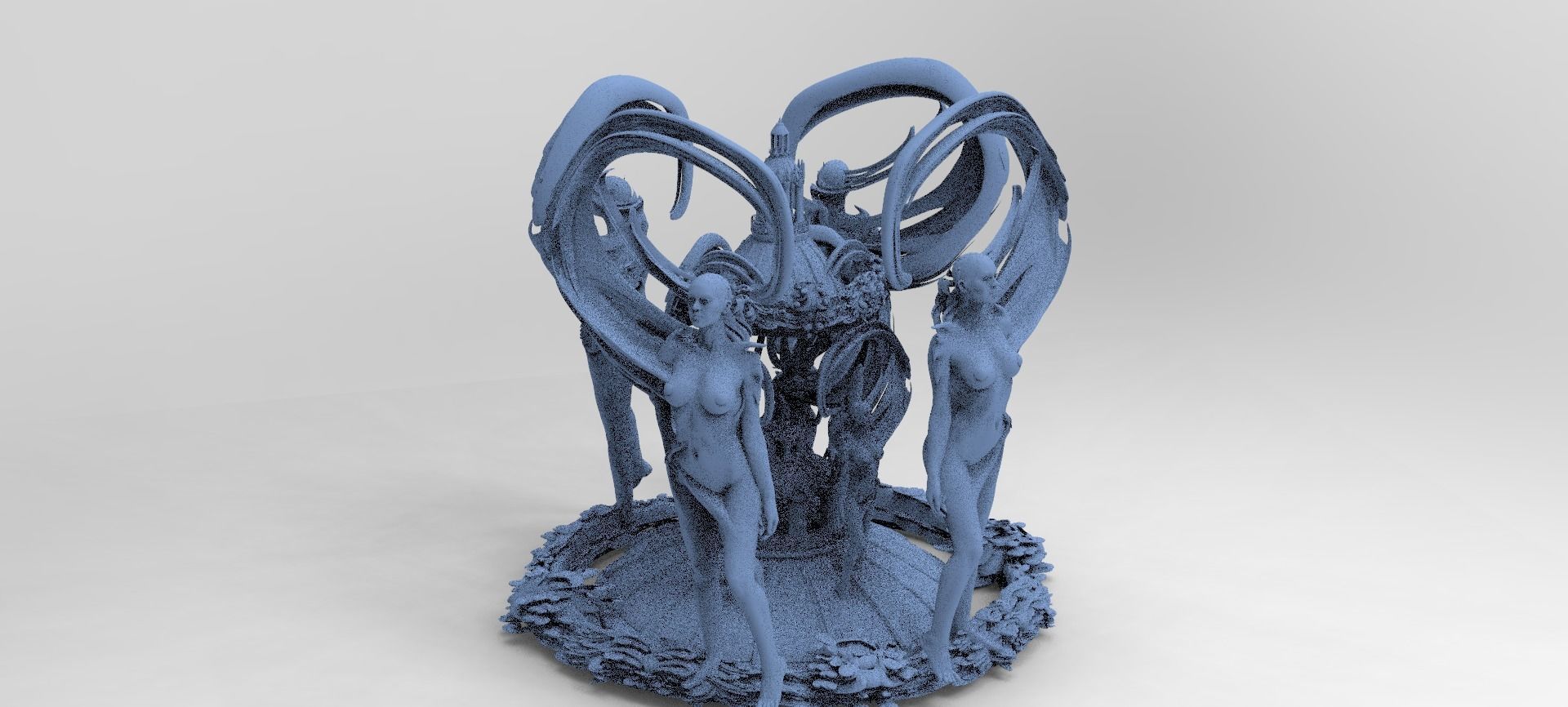 Art Deco Sun Global towers collection 1 3D model_9